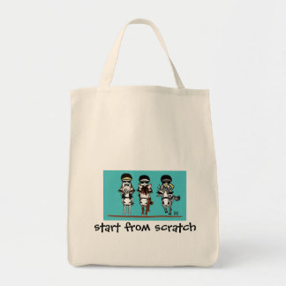 start from scratch  tote bag