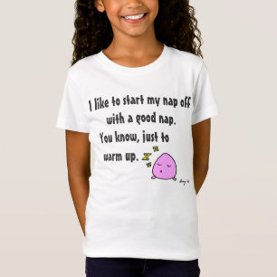 'Start My Nap With A Good Nap' Girls Baby Doll Tee