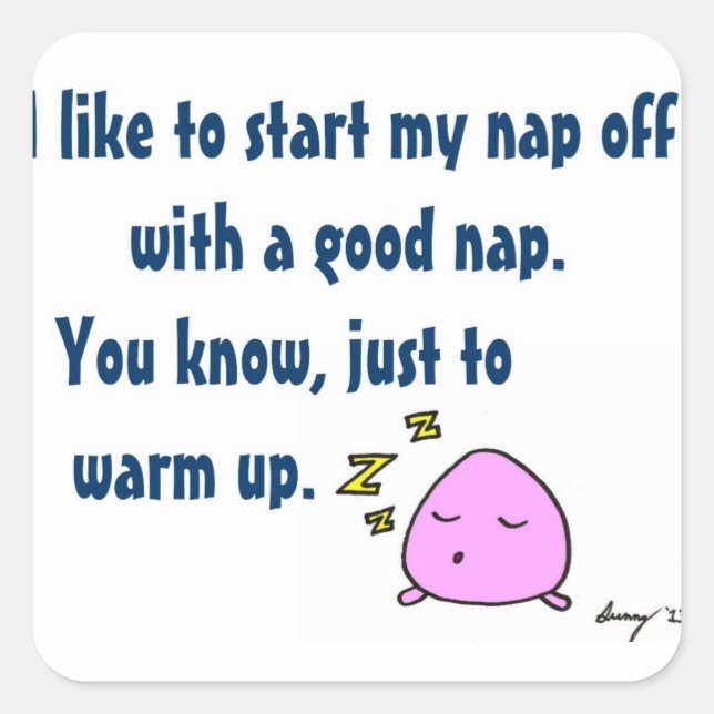 'Start My Nap With Good Nap' Stickers - Set of 20 (Front)