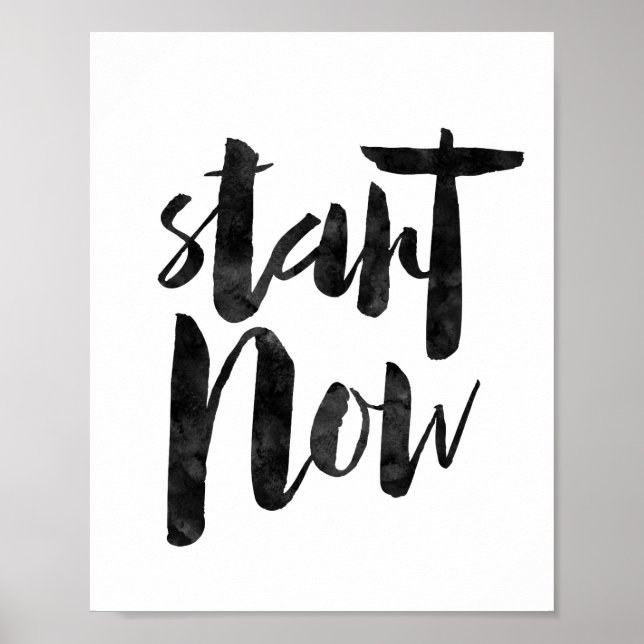 Start Now Poster (Front)