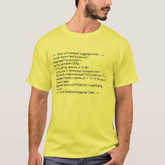 <!-- Start of HubSpot Logging Code --><script ... T-Shirt