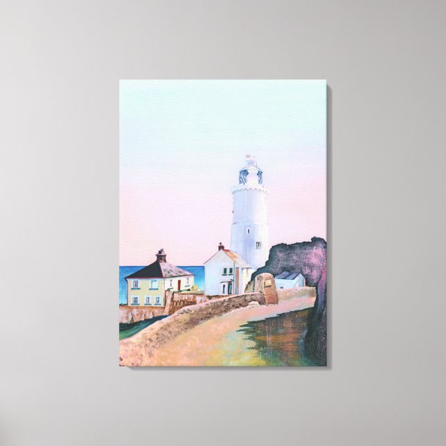 'Start Point Lighthouse' by Gordon Ashton. Canvas Print (Front)