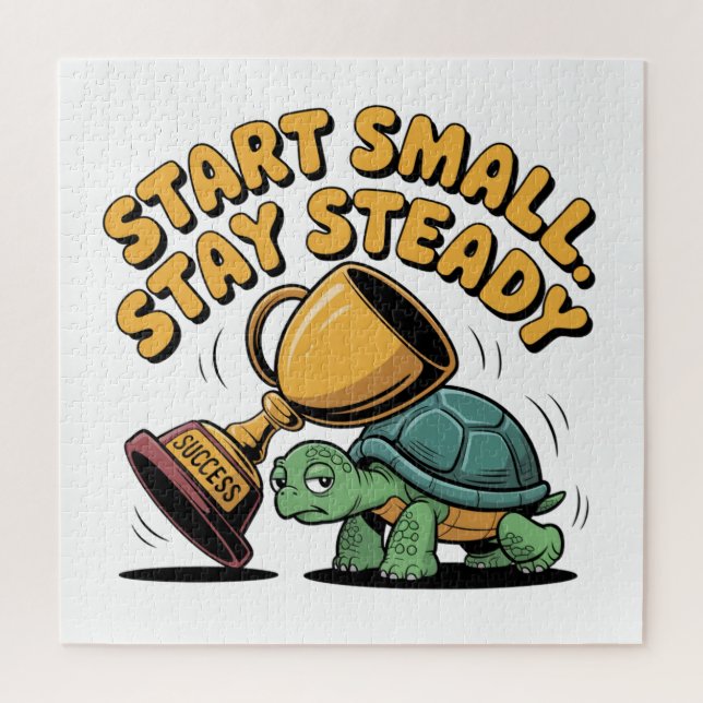 Start Small. Stay Steady Jigsaw Puzzle (Vertical)