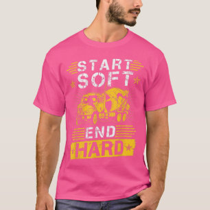 Start Soft End Hard, Concrete Cement Mixing Truck  T-Shirt
