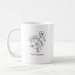 Start Somewhere Encouragement Mug