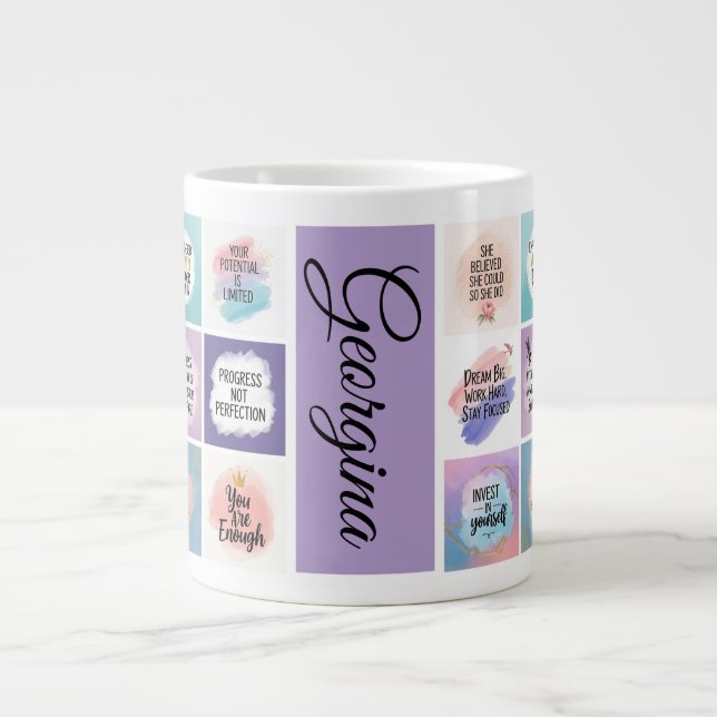 Start Strong, Stay Positive – Daily Motivation MuG (Front)