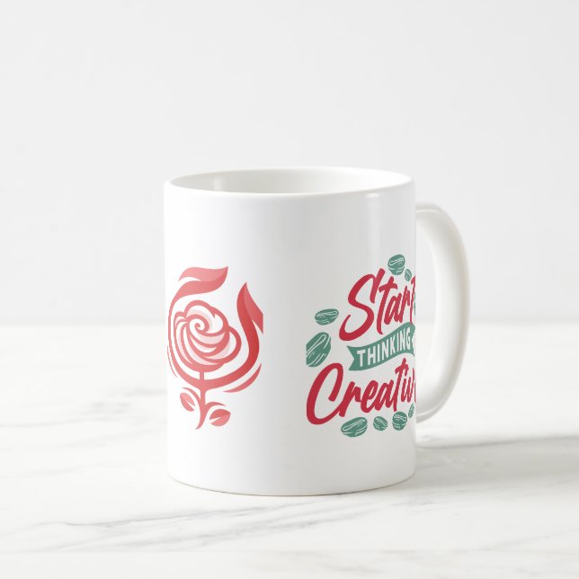 Start Thinking Creativity Coffee Mug (Front Right)