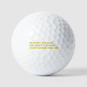 Start Where You Are Golf Balls