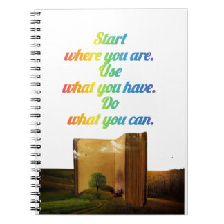 Start Where You Are | Motivational Quote Notebook 