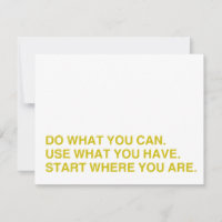 Start Where You Are