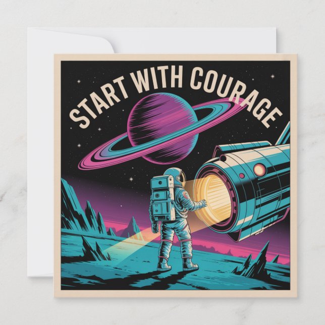 Start With Courage Holiday Card (Front)