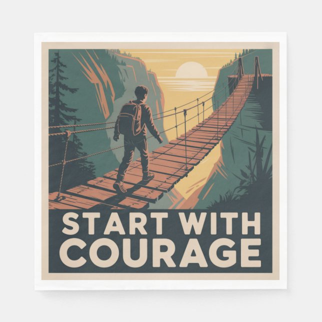 Start With Courage Napkin (Front)