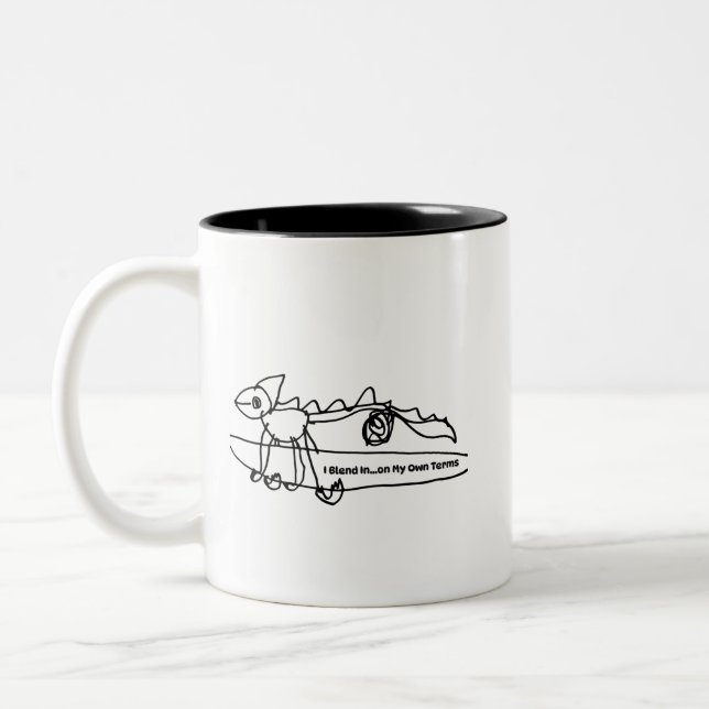 Start your day with a splash of self-expression Two-Tone coffee mug (Left)
