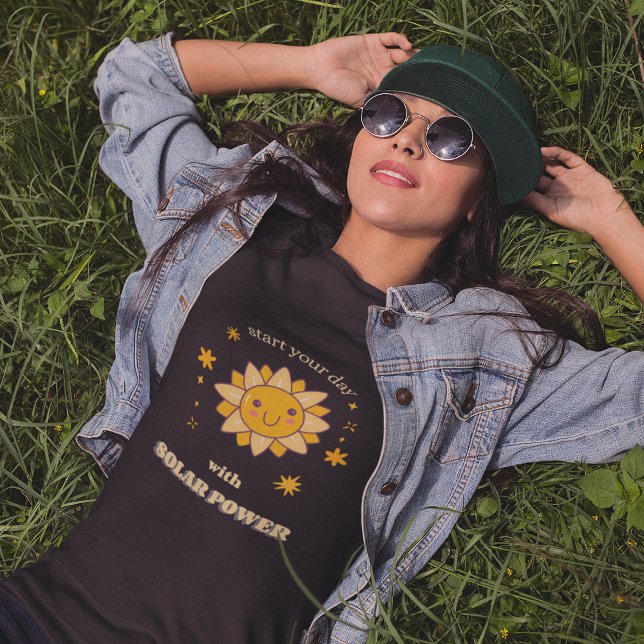 Start your Day with Solar Power - Solar T-Shirt (Creator Uploaded)