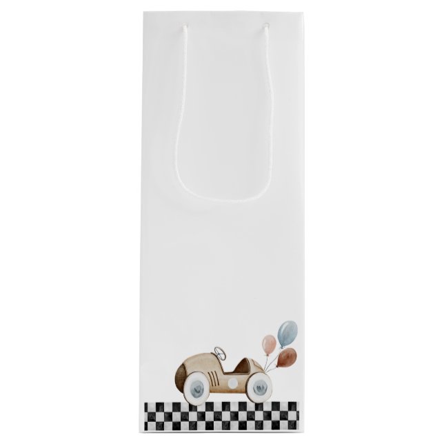 Start Your Engines Wine Gift Bag (Front)