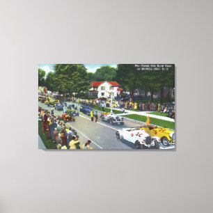 Starting Line at the Grand Prix Auto Race Canvas Print