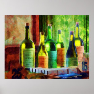 STARTING UNDER $20 - Bottles of Wine Near Window Poster