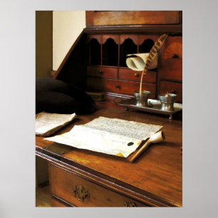 STARTING UNDER $20 - Quill, Papers and Pipe Poster