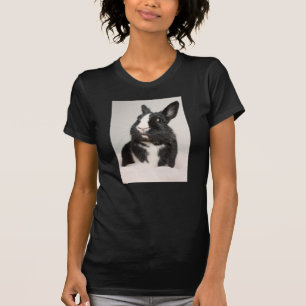 Startled Black and White Bunny Rabbit T-Shirt