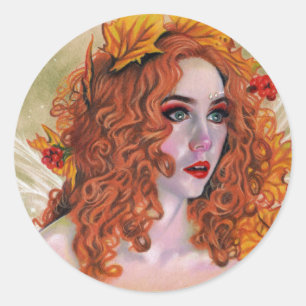 Startled Fairy Autumn sticker