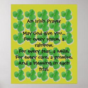Starts At $11.20 An Irish Prayer Poster