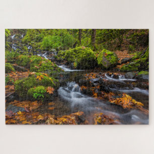 Starvation Creek Falls   Columbia Gorge, Oregon Jigsaw Puzzle
