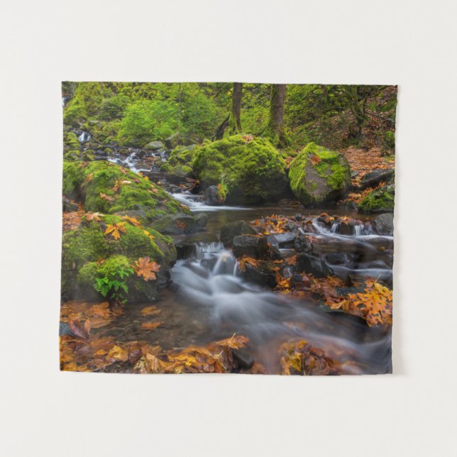 Starvation Creek Falls | Columbia Gorge, Oregon Tapestry (Front (Horizontal))
