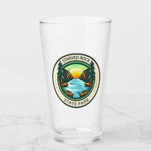 Starved Rock State Park Illinois Badge Glass