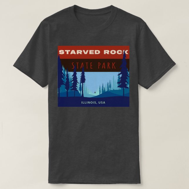 Starved Rock State Park  T-Shirt (Design Front)