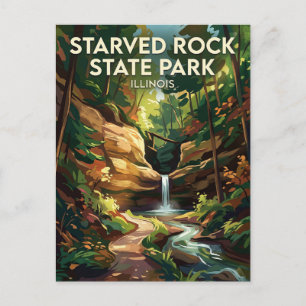 Starved Rock State Park USA Postcard