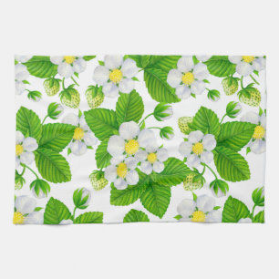 Starwberry garden 2 tea towel
