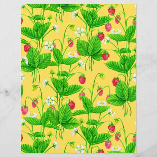 Starwberry garden on yellow (Front)