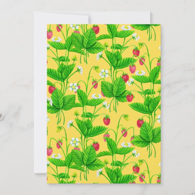 Starwberry garden on yellow (Front)