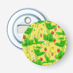 Starwberry garden on yellow bottle opener