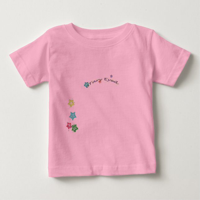 stary eyed simplified baby T-Shirt (Front)