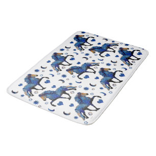 Stary Night Icelandic Horse Bath Mat