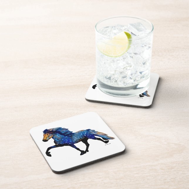 Stary Night Icelandic Horse Coaster (Right Side)