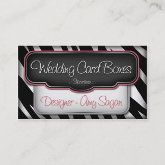 STARZRAVEN "Puffy" Zebra Print Business Cards