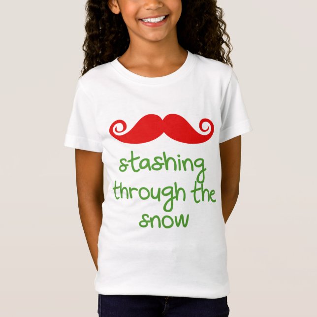 stashing through the snow! T-Shirt (Front)