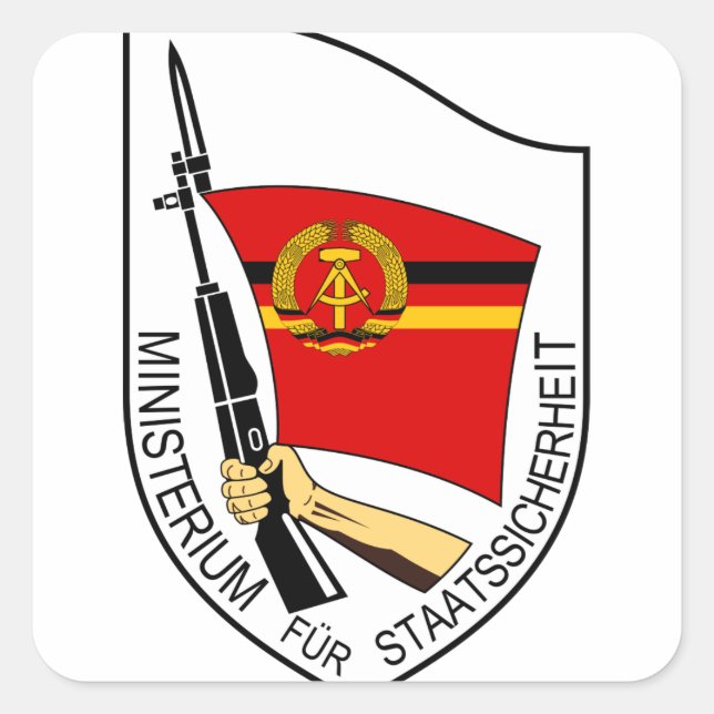 Stasi - DDR (Deutsche Demokratische Republik) Square Sticker (Front)