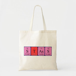 Stass periodic table name tote bag