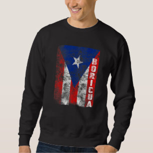 State 51 Puerto Rico Flag Statehood Boricua Pride  Sweatshirt
