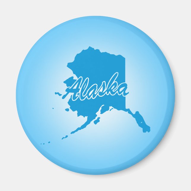 State Alaska Magnet (Front)