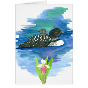 State Bird of Minnesota Common Loon Blank