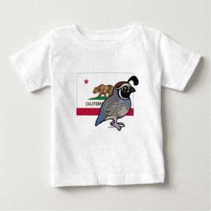 State Birdorable: California Quail Baby T-Shirt