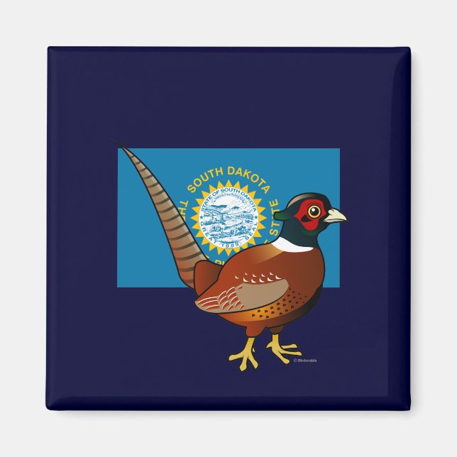State Birdorable of South Dakota: Common Pheasant Magnet (Front)