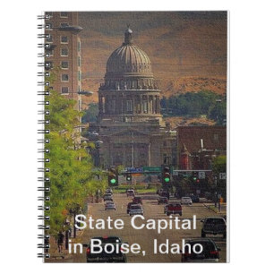 State Capital  in Boise, Idaho Spiral Notebook