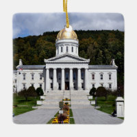 State Capital of Vermont - Ceramic Ornament