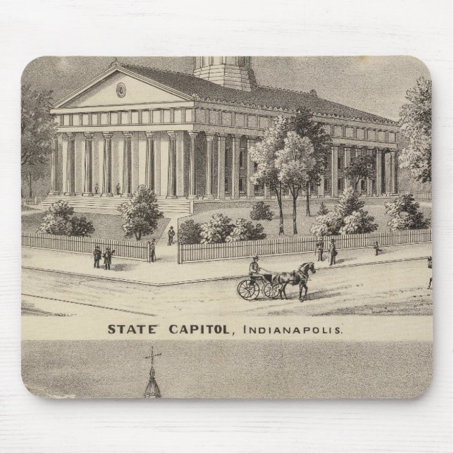 State Capitol , Marion County Court House Mouse Pad (Front)
