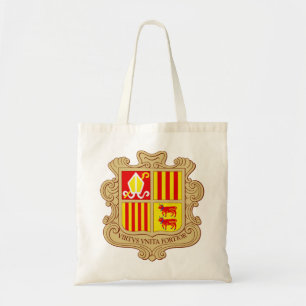 State Emblem of Andorra Historic Co-Principality Tote Bag